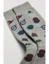 Ysabel Mora Y22884 Ανδρικές Χονδρές Κάλτσες βαμβακερές με σχέδια, ΓΚΡΙ
